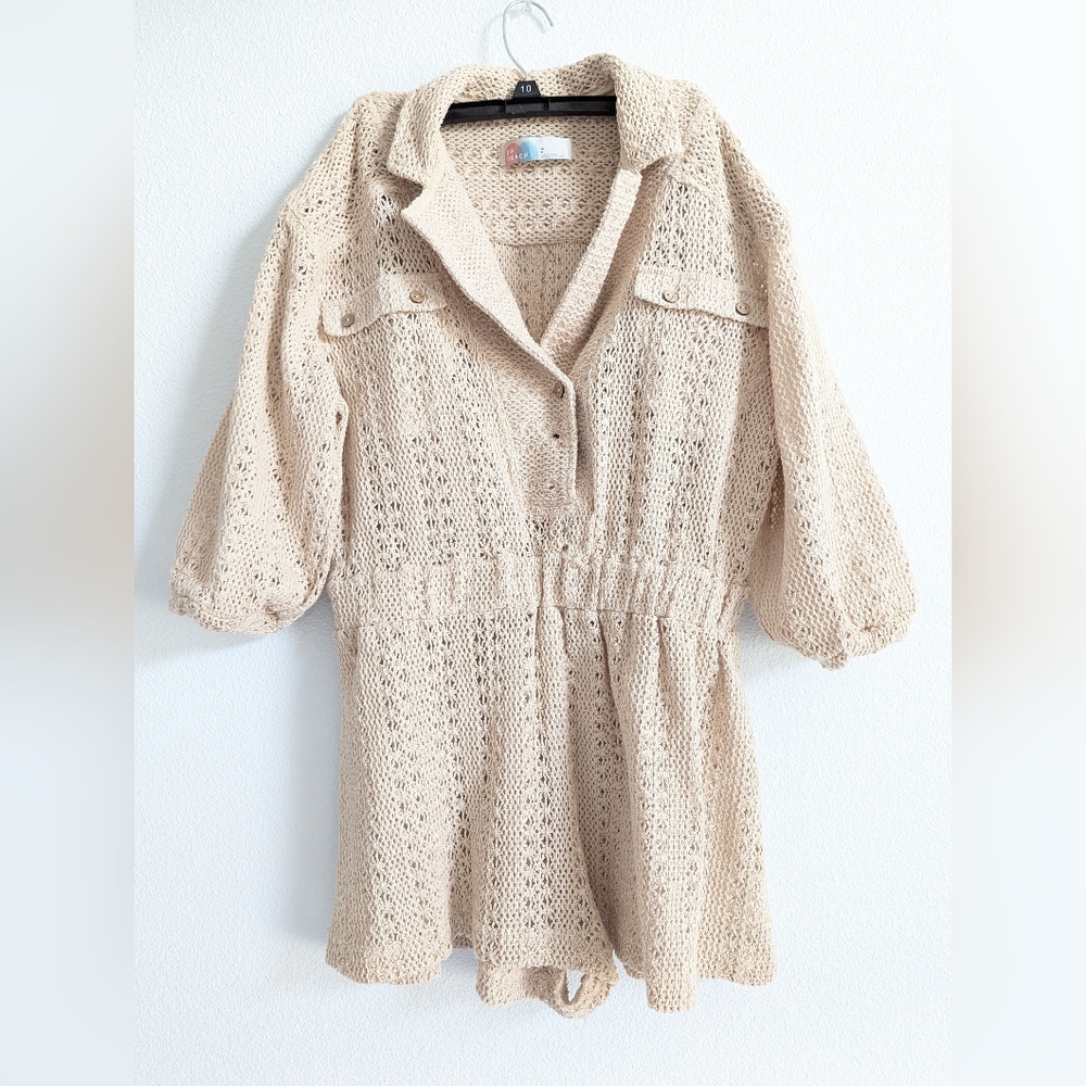 Free People Beach knit swim coverup size medium